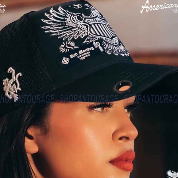 Red Monkey Americana Black RM1465 New Limited Edition Unisex Trucker Hat Cap - Picture 4 of 7